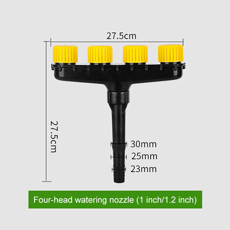 4 nozzles spray air with 1 inch/1.2 inch interface