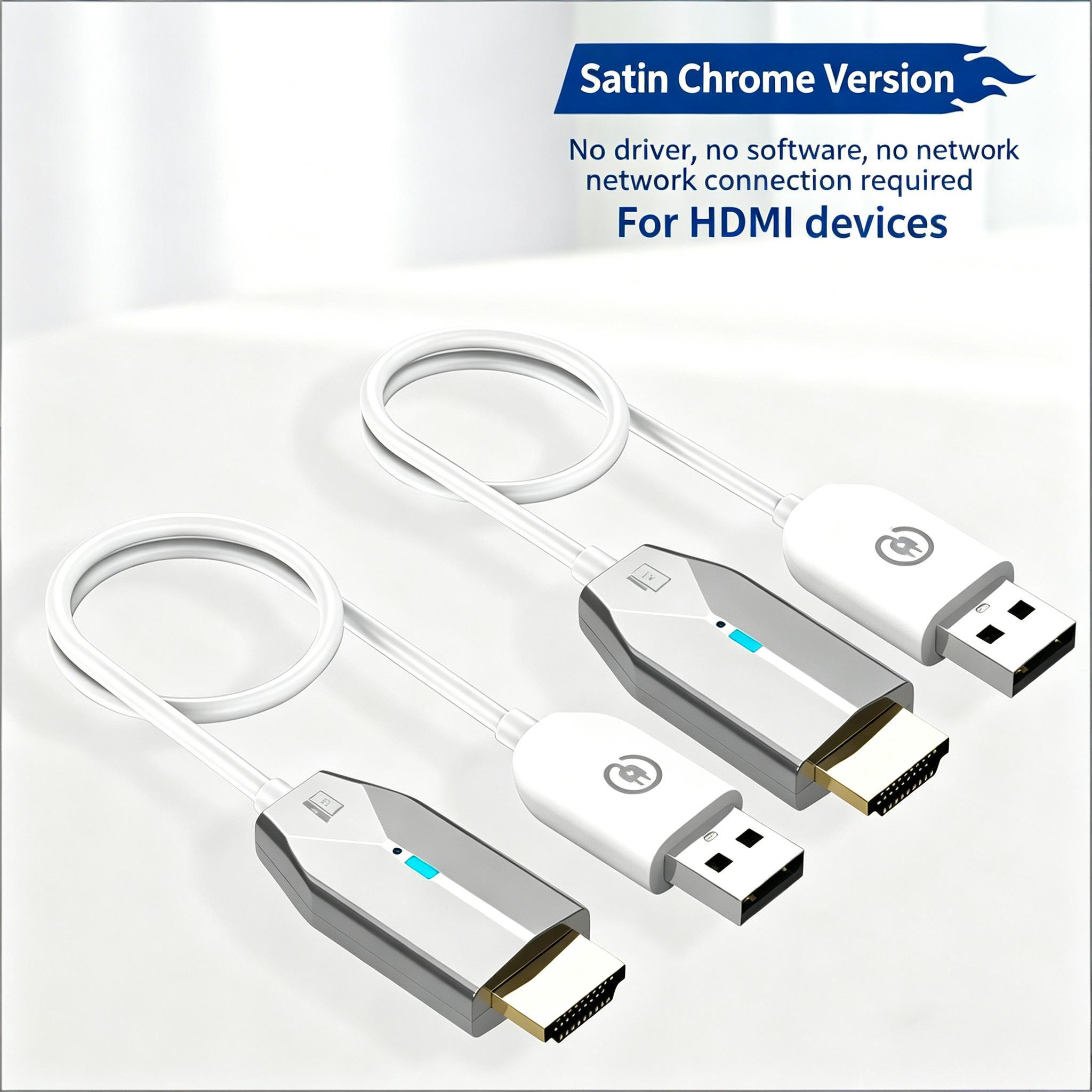 สีเงิน: HDMI Wireless 30m รุ่นโลหะ
