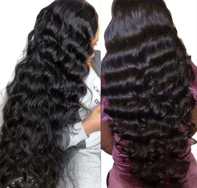 Luxury 100 Human Hair Wigs High Quality 5x5 HD Lace Closure Wig Glueless Natural Wavy Wet N Wavy Loose Deep Curly Hair Frontal