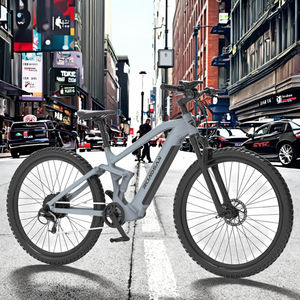 Vélo de ville électrique avec cadre en alliage d'aluminium de 29 pouces, <span class=keywords><strong>moteur</strong></span> numérique sans balais de 48V, 500W, vélo hydraulique à batterie au lithium de 8 vitesses de 15Ah - Product Image 1