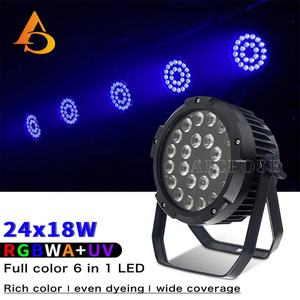 AICPOSE 24x18w RGBWAUV 6in1 Par Uplight Slim Smart LED Éclairage de Scène - Product Image 5