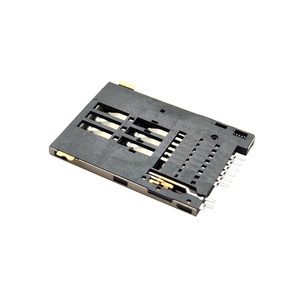 Đầu nối thẻ SMT cho thiết bị đầu cuối thanh toán taxi mup 6P + công tắc đẩy đẩy loại đầu đọc thẻ <span class=keywords><strong>Sim</strong></span> cho thiết bị đầu cuối POS điện thoại di động - Product Image 3