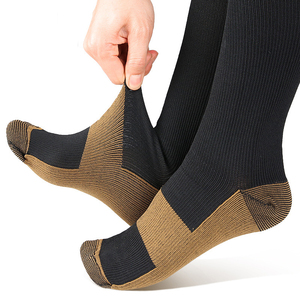 Meias de Compressão Esportivas de Alta Qualidade até o Joelho, Meias de Compressão Graduada de Bambu Personalizadas e Modernas - Product Image 4