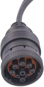 Schwarz Typ 2 J1939 Deutsch 9 Pin Geformt Stecker Splitter Y Kabel Diagnose Kabelbaum für Lkw Freightliner GPS ELD anhänger - Product Image 6