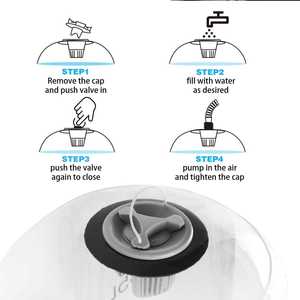 Bellewins réglable haltérophilie sac à eau Pvc Aqua sac puissance sac pour poids libre musculation <span class=keywords><strong>Gym</strong></span> Fitness équipement - Product Image 4