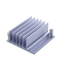Radiateur de refroidissement pour transistor d'amplificateur de puissance, 50x50x17mm, en alliage d'aluminium anodisé Al6063, profilés d'aluminium découpés