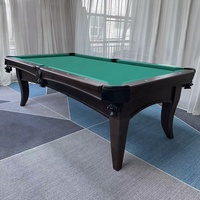 Table de billard de luxe en bois massif sur mesure pour la maison, 8 pieds, 2-en-1, table de billard 7 pieds avec retour de balles, qualité tournoi