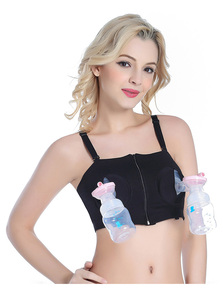 Reggiseno con pompa premaman regolabile all'ingrosso aperto e traspirante con due cerniere e reggiseno per allattamento senza mani - Product Image 6
