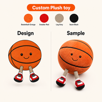 OEM Maßgefertigte Sport-Basketball-Puppe, Weich mit PP-Baumwolle Gefüllt, Souvenir-Geschenke Großhandel, Kindergeburtstags-Präsente