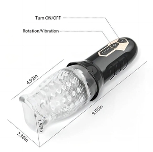 Masturbador Masculino Automático Mejorado con Rotación de 360°, Telescópico, Vibrador, Impermeable, con Sensación Real al Tacto, Juguete Sexual para Adultos - Product Image 2