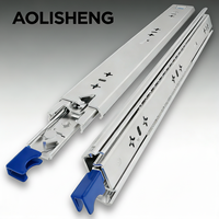 Glissières de tiroir robustes à fermeture automatique AOLISHENG, à extension complète, à roulement à billes, montage latéral pour cuisine et salle à manger