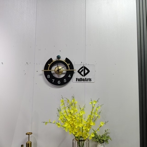 Reloj de Pared Moderno y Lujoso de 40x35cm, Productos para Dropshipping Directo de Fábrica 2024, Reloj Decorativo de Metal para el Hogar - Product Image 3