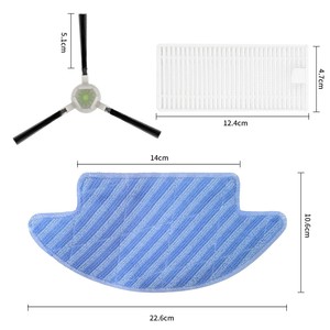 Kit de brosse latérale et de raclette HePa pour aspirateur robot Okp K5 Lefant M210 M213 M2, accessoires pour usage domestique - Product Image 2