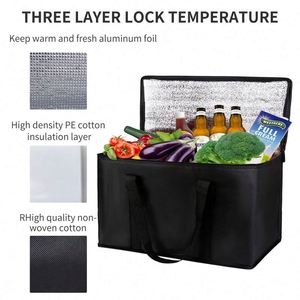 Sac isotherme personnalisable gratuit, sac de pique-nique d'extérieur, sac à glace en aluminium épaissi, réutilisable et isolant - Product Image 1