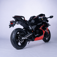 Cybern Adult E-Moto Electric Racing Motorcycle Red Black Sportbike Mid-Drive ABS Full Fairing