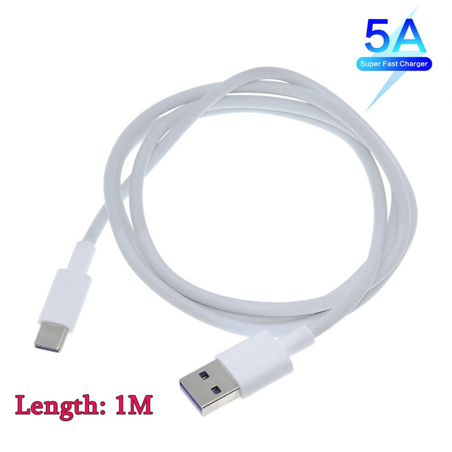 5A USB Type C Cable for P30 Mate 30 Pro Quick Charge 3.0 Cables Fast Charging For USB-C Charger Wire