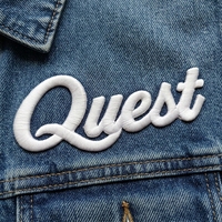 Nouveaux patchs thermocollants brodés sur mesure avec logo 3D en relief pour vêtements, t-shirts et casquettes de camionneur