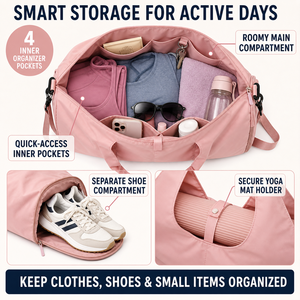 Entrega Rápida: Bolsa de Ginástica Moderna com Logotipo Personalizado, Elegante para Viagem, Bagagem de Mão, Ultraleve para Atividades ao Ar Livre, Preço de Fábrica, Bolsa de Yoga Sofisticada - Product Image 3