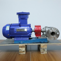 Bomba de transferencia de aceite crudo diésel de autosucción de alta temperatura y alta viscosidad bomba de aceite de engranajes de acero inoxidable de circulación