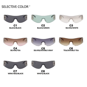 Gafas de Sol Pulinsi Modernas Sin Marco Estilo Millennium Spicy Girl, Clásicas Y2K, con Protección UV400 para Mujer - Product Image 5