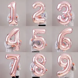 Ballons Balloons 2024 Individual Jumbo Large Mosaic 32 Inches 40 Inch Shaped Ballon Black Gold And Silver Helium Foil Numbers Balloons