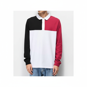 Ropa deportiva de poliéster de manga corta personalizada para polos, Jersey serigrafiado, tejido de punto, seda bordada para Polo Shir - Product Image 1