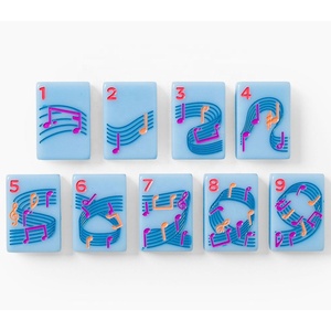 Juego de Mahjong Americano Blanco de 160 Piezas, de Una Sola Capa, Acrílico Grabado, para Jugadores Occidentales - Product Image 4