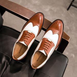 รองเท้าหนังแท้ทรงอ็อกซ์ฟอร์ดหัวเหลี่ยมสำหรับผู้ชาย ดีไซน์ใหม่ - รองเท้าลำลองทางการสำหรับธุรกิจและเดินเล่น พร้อมคุณสมบัติป้องกันการลื่น - Product Image 6