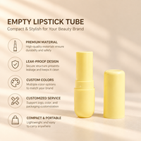 Tube de Rouge à Lèvres Vide de 4,5 ml en Crème, en Gros, en Matériau ABS, Contenant Personnalisé pour Rouge à Lèvres, Emballage de Tube de Baume à Lèvres