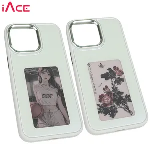 2024 thiết kế mới NFC điện thoại trường hợp ảnh bìa NFC DIY thông minh E Ink màn hình điện thoại trường hợp đối với iPhone 15 Pro Max DIY trường hợp 14/13