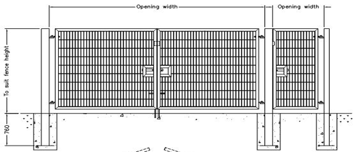 L'usine directe l'immersion que chaude a galvanisé la poudre a enduit la double barrière de grillage de barrière jumelle du grillage 868 656