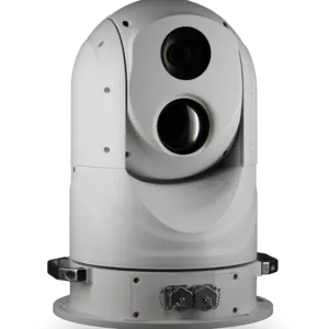 Sistema de cámara térmica IP híbrida de video de alta velocidad estabilizador de imagen giroscópica penetrante de niebla de larga distancia del puerto