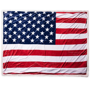 Couverture en forme de cœur avec drapeau américain Couverture en molleton de flanelle légère pour canapé, lit, canapé, voyage et <span class=keywords><strong>camping</strong></span> - Product Image 1