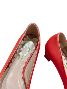 Escarpins à bout rond à enfiler avec détail nœud, confortables, à talon carré bas, pour le travail, les rendez-vous galants et les sorties en ville, style Valentino - Product Image 5