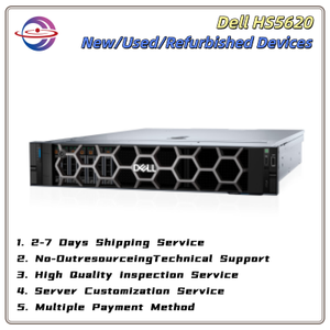 Сервер Dell PowerEdge HS5620 2U для установки в стойку, с двумя сокетами для процессоров Xeon Scalable, выделенный сервер для облачных вычислений с расширенными возможностями хранения данных - Product Image 1