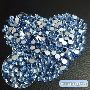 Blinginbox all'ingrosso di 2080 qualità Lt. Zaffiro strass Non Hotfix strass SS3-SS30 cristallo di vetro piatte pietre posteriori - Product Image 6