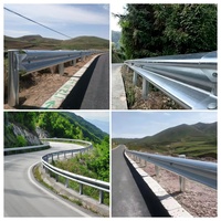 Barrera de Seguridad Tipo W, Vigas de Acero para Guardrail y Barandilla de Seguridad Tipo W Galvanizada a Buen Precio