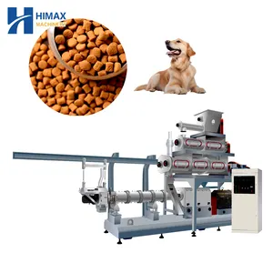 1 Ton Tot 2 Ton Volautomatische Hond Pellet Extrusiemachine Pellet Hondenvoer Pellet Maken Machinefabriek