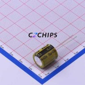 LKML1402G180MF ตัวเก็บประจุอลูมิเนียมอิเล็กโทรไลติกผ่านรู D12.5xL14mm 18uF 20% 400V 360mA-100kHz - Product Image 1