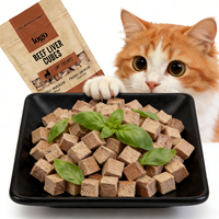 Kemasan Dapat Disesuaikan Granul Hati Sapi Beku Kering Grosir Protein Tinggi Bebas Gula Rendah Lemak Camilan Hewan Peliharaan untuk Kucing Anjing FurZo