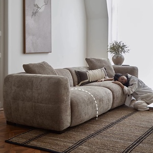 Ensemble de canapé modulable en tissu modulable personnalisable avec coussins au design de siège <span class=keywords><strong>bas</strong></span> pour salon, salon ou appartement - Product Image 2