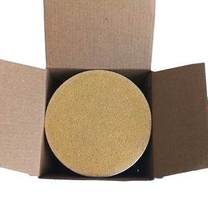 Disque de ponçage/rouleau abrasif en oxyde d'aluminium <span class=keywords><strong>jaune</strong></span> de 125 mm sans trou, fourni par l'usine, outils de polissage, prise en charge OEM/ODM - Product Image 1