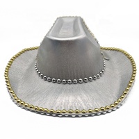Chapeau de cowboy blanc fait main avec strass étincelants pour future mariée, idéal pour les enterrements de vie de jeune fille et les événements de fiançailles