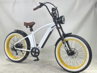 Vélo électrique à pneus larges de type Beach Cruiser, fabriqué en Chine, OEM/ODM, batterie cachée 48V 15Ah, moteur Bafang 48V 750W