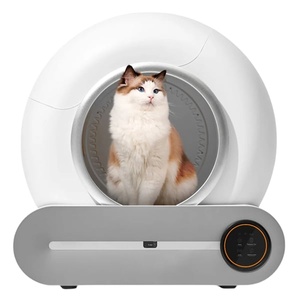 Caja de arena inteligente para gatos, redonda, de plástico, 100L, con monitorización inteligente para gatos - Product Image 1