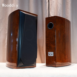 Master Huang 6.5 pouces 8 pouces Tambour de taille à trois voies 2 pièces en bois massif Haut-parleur incurvé Armoire vide Laque de <span class=keywords><strong>piano</strong></span> biseautée Haute brillance - Product Image 4