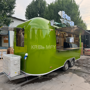 Carrito de Papas Fritas, Camiones de Acero Inoxidable, Remolque Móvil de Bebidas y Comida Rápida con Certificación CE - Product Image 3