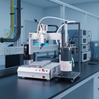 Nouvelle machine de distribution automatique FUTANSI à double station et 4 axes, de bureau, 220V, avec lampes de polymérisation LED UV et composants PLC, garantie 1 an