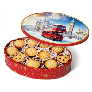 Prix d'usine, logo personnalisé, biscuits <span class=keywords><strong>au</strong></span> <span class=keywords><strong>beurre</strong></span> en boîte elliptique, vente en gros, biscuits <span class=keywords><strong>au</strong></span> <span class=keywords><strong>beurre</strong></span> <span class=keywords><strong>danois</strong></span> en vrac - Product Image 1