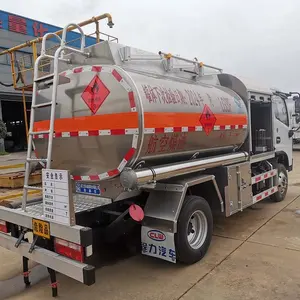 Dongfeng 3cbm Cina Harga rendah 4cbm 5cbm 6cbm pesawat penerbangan bahan bakar transportasi minyak isi ulang truk diesel dengan dispenser untuk sal